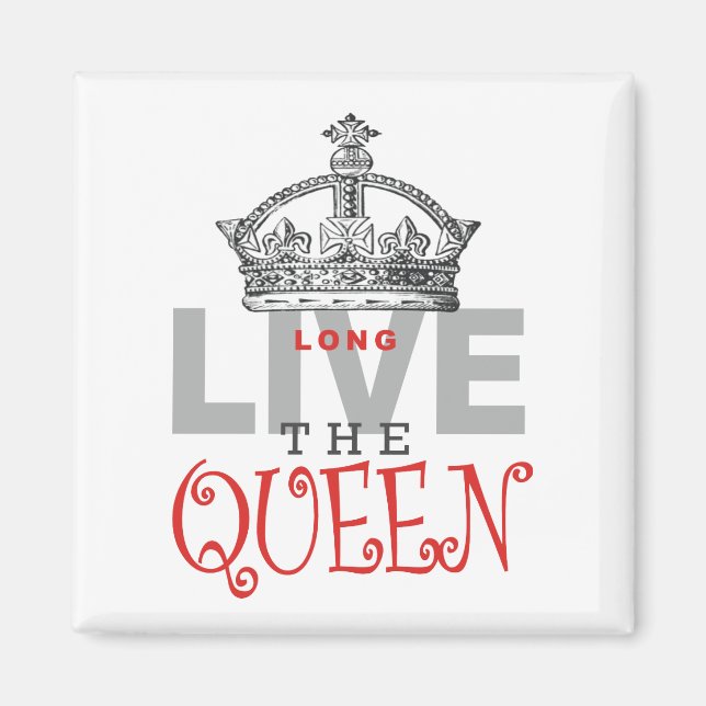 Länge leve QUEEN! Magnet (Framsidan)