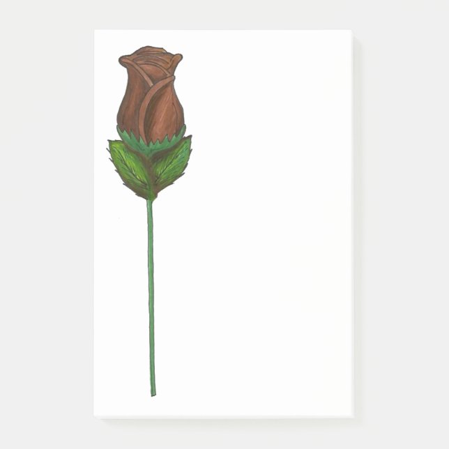 Långemmad Chocolate Ro Alla hjärtans dag-godis Post-it Block (Framsida)