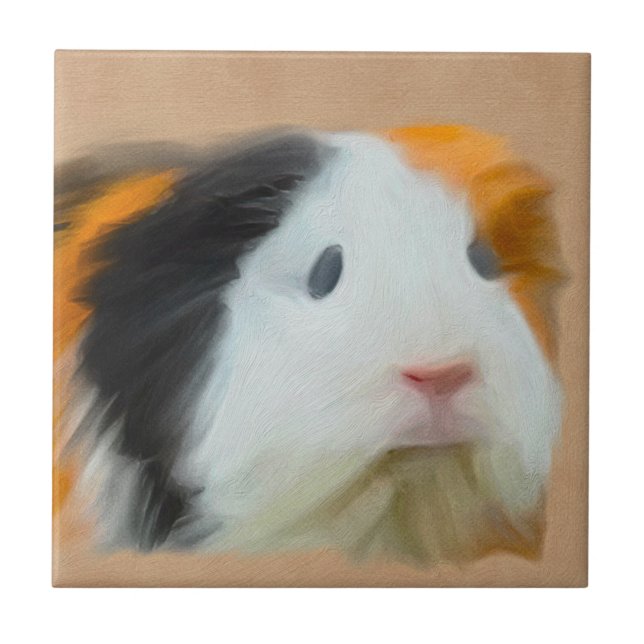 Långfärgad Guinea Gris Kakelplatta (Framsidan)