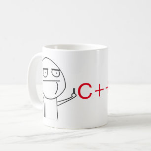 Långfinger C++ Programmerares kaffemugg