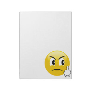 Långfinger Emoji Anteckningsblock
