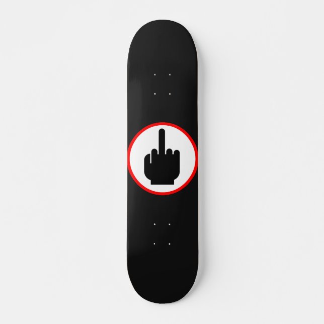 Långfinger Skateboard Bräda 19,5 Cm (Framsida)