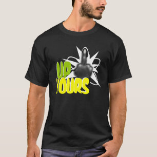 Långfinger upp den din skjortan t-shirt