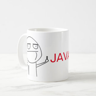 LångfingerJava programmerares mugg för kaffe