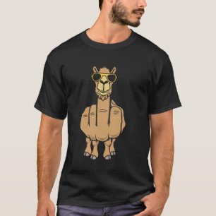 Långfingerkamel Roligt Stötande Ohyfsad Kameler An T Shirt