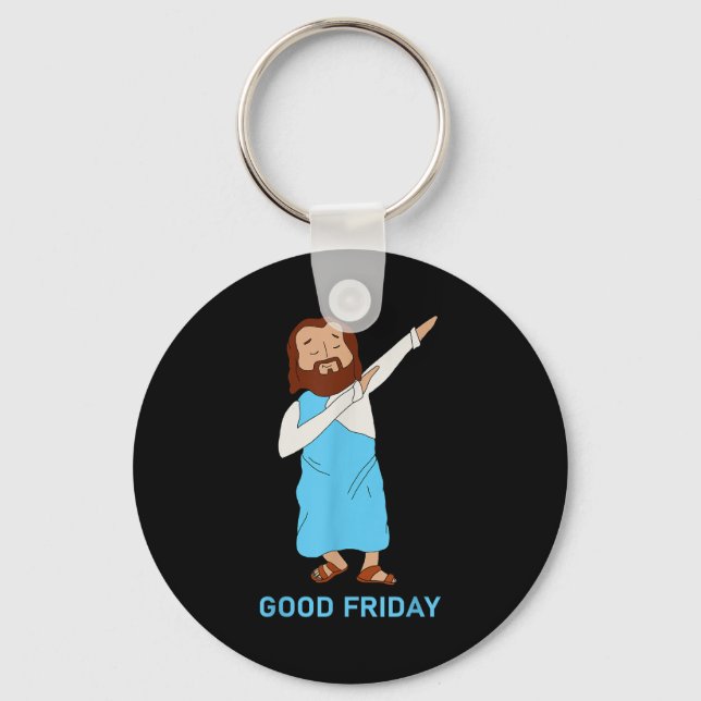 Långfredag Dabbing Jesus Påsk Kristen Tro R Nyckelring (Framsida)