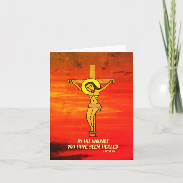 Långfredags hälsningar Påsk  Kort (Framsida)