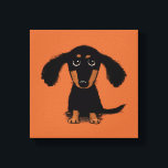 Långfristig Dachshund Puppy Canvastryck<br><div class="desc"></div>