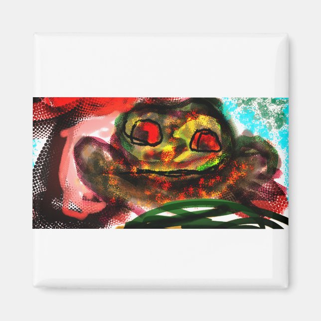 Långgroddssvamp Magnet (Framsidan)