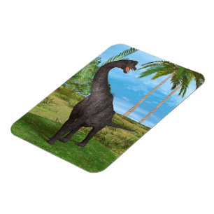 Långhalsad Dinosaurie Djungeläventyr Magnet