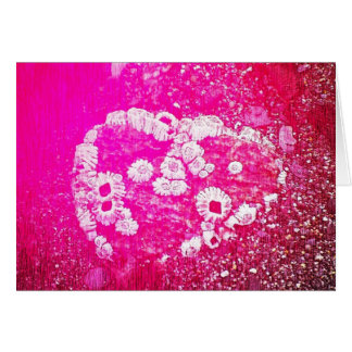 Långhalshjärta Hälsningskort