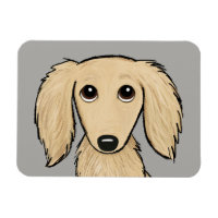 Långhårig Cream Dachshund | Wiener-Hund för Teckna
