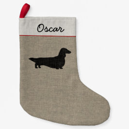 Långhårig julafton för hund för liten julstrumpa