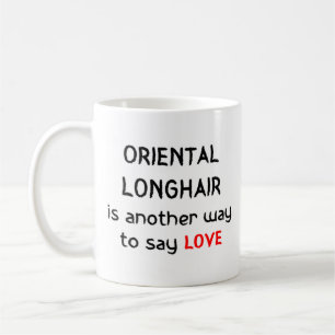 långhårig kärlek kaffe mugg