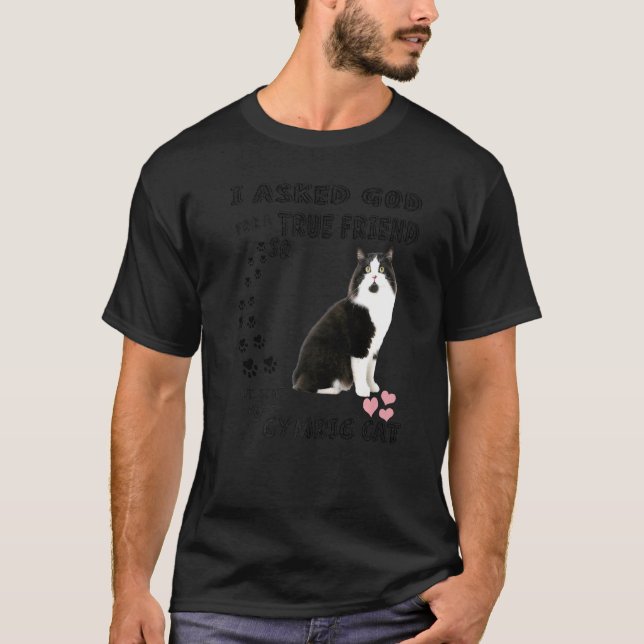 Långhårig Manx Kitten Quote Mamma Pappa Costume Cu T Shirt (Framsida)