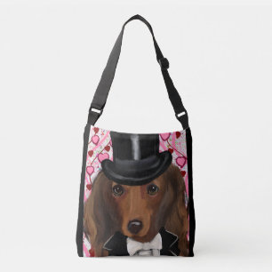 LÅNGHÅRIG RÖD DOXIE AXELVÄSKA
