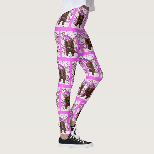 LÅNGHÅRIG RÖD DOXIE         LEGGINGS (Höger)