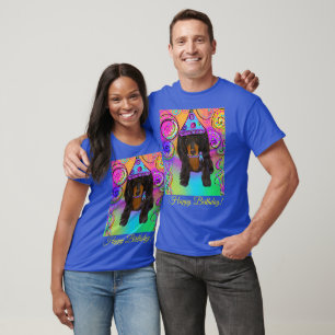 LÅNGHÅRIG SVART & TAN DOXIE T SHIRT