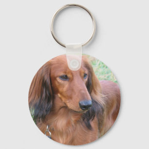Långhårig tax Keychain Nyckelring