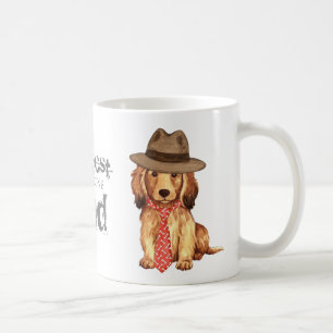 Långhåriga Dachshund Pappa Kaffemugg