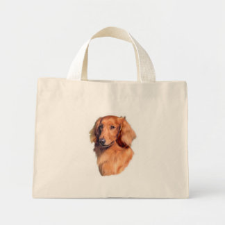 Långhårigare Dachshund Mini Tygkasse