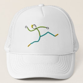 Långhopp Stickman Keps