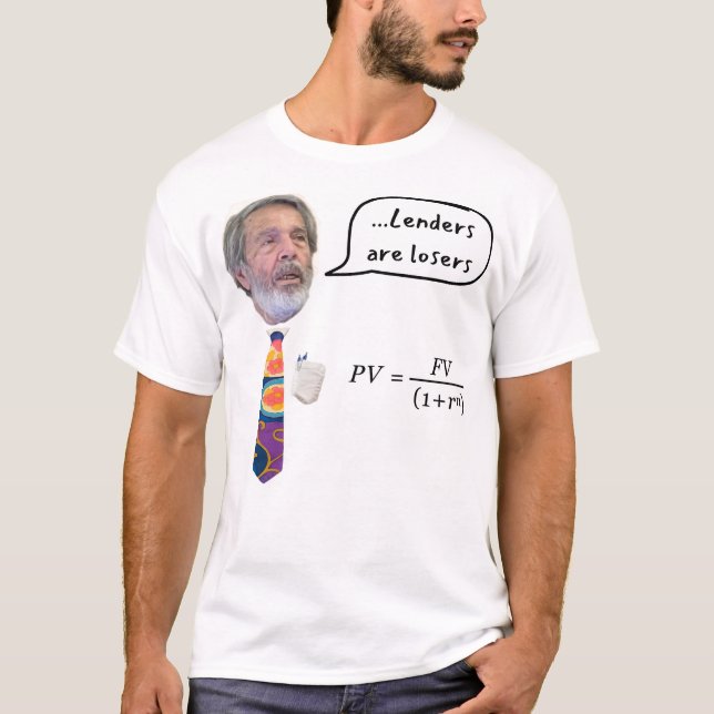 Långivare är förlorare t shirt (Framsida)