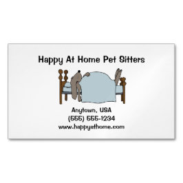 Långjärt Hund Sömpande i humant blod Magnetiska Visitkort