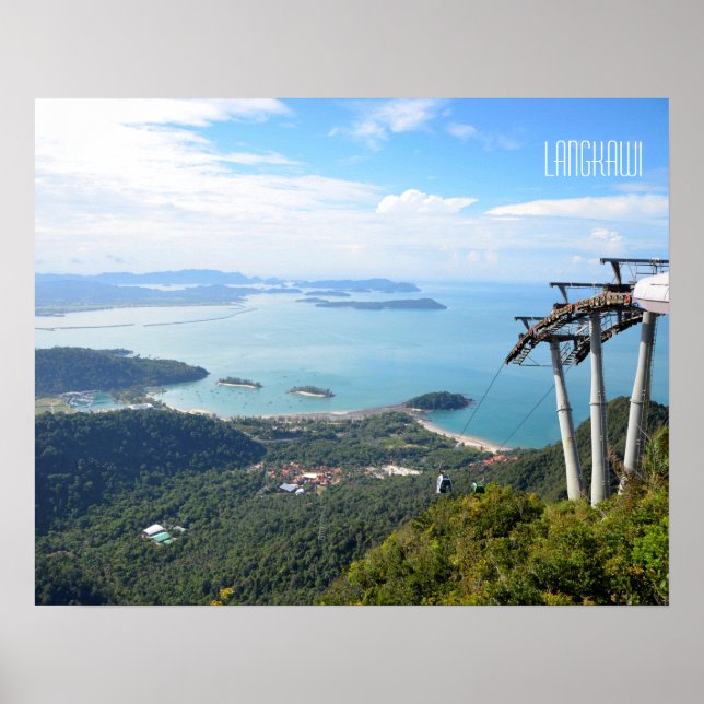 Langkawi linbana bergsutsikt resminne poster (Framsidan)