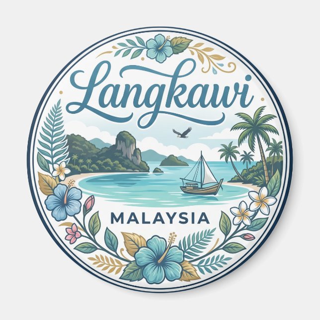 Langkawi Malaysia Magnet (Framsidan)