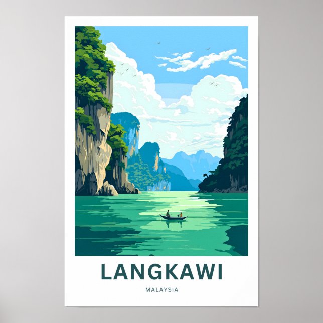 Langkawi Malaysia Travel Skriv ut Poster (Framsidan)