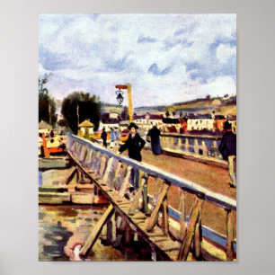 Langland Bay av Alfred Sisley Poster