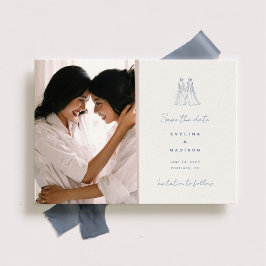 Langley Bröllop Two Brides Spara Datumet