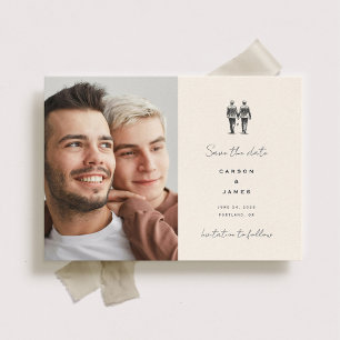 Langley Bröllop Two Grooms Spara Datumet