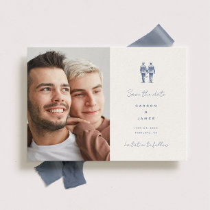 Langley Bröllop Two Grooms Spara Datumet