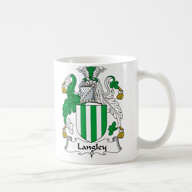 Langley familjvapensköld kaffemugg (Höger)