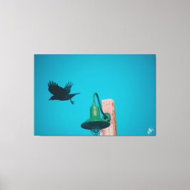 Langley-Kråka på Light Post Series #10 Canvastryck