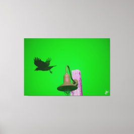 Langley-Kråka på Light Post Series #9 Canvastryck