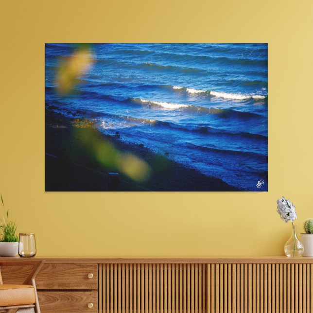 Langley vattenfront #3 canvastryck (Insitu (Vardagsrum))