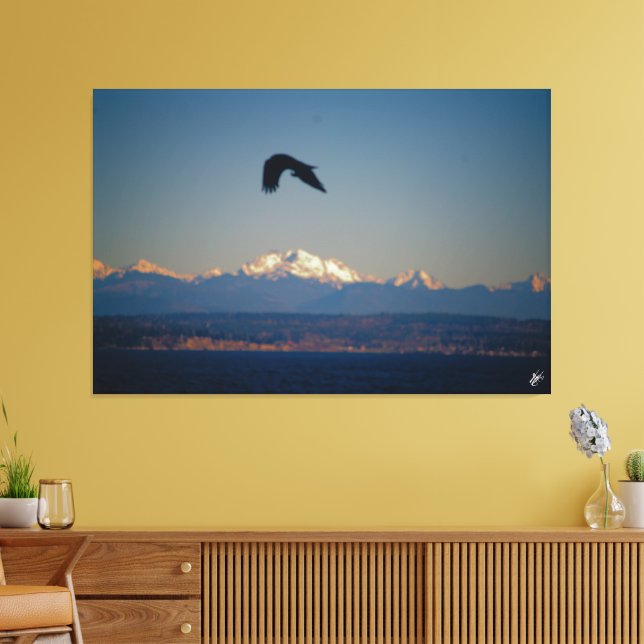 Langley vattenfront #6 canvastryck (Insitu (Vardagsrum))