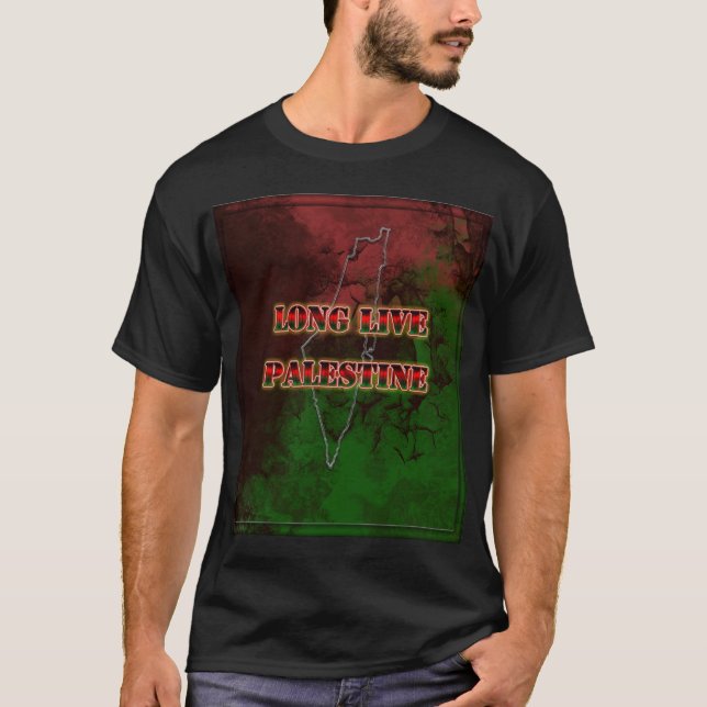 Långlivad palestinsk Manar, utstressad T-shirt (Framsida)