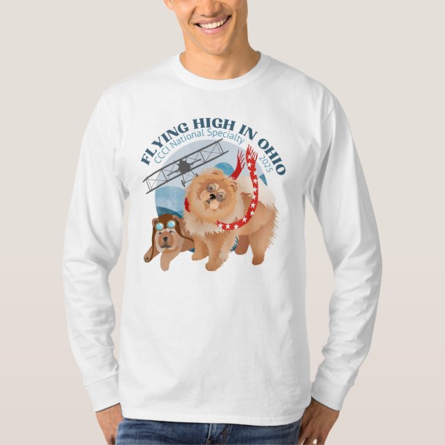 Långlivad T-Shirt - Ljus färg med logotyp (Framsida)