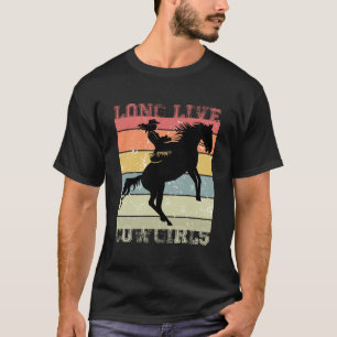 Långlivande flickor: Fira Westerna Stil T Shirt