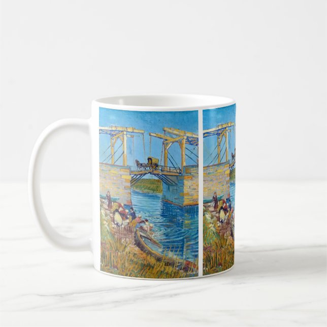 Langlois Bridge i Arles (1888) Vincent Van Gogh Kaffemugg (Vänster)