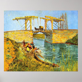 Langlois Bridge i Arles av Vincent van Gogh Poster
