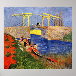Langlois Bridge i Arles av Vincent van Gogh Poster