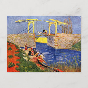 Langlois Bridge i Arles av Vincent van Gogh Vykort