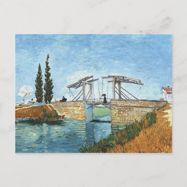 Langlois Bridge i Arles av Vincent van Gogh Vykort (Framsida)
