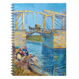 Langlois Bridge i Arles Vincent Van Gogh spiral Anteckningsbok