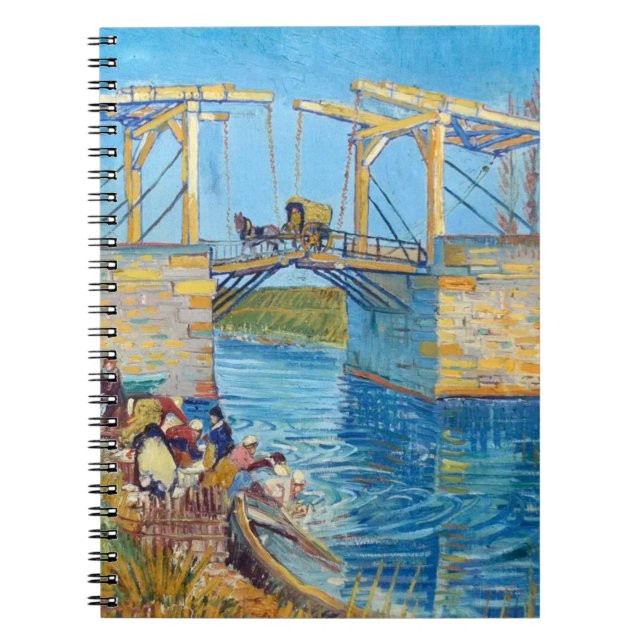 Langlois Bridge i Arles Vincent Van Gogh spiral Anteckningsbok (Framsidan)